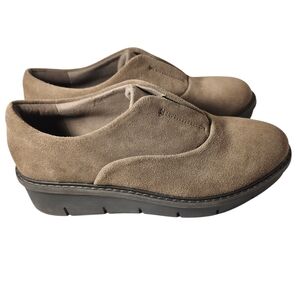 Women's Tan Suede Wedge Shoes